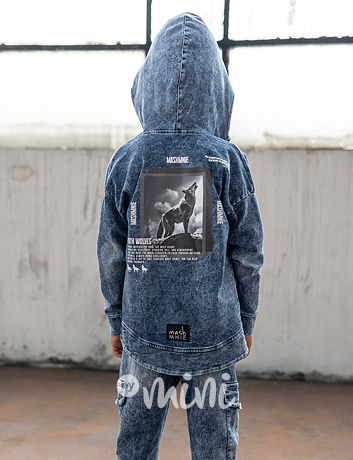 Mash Mnie soft denim mikina blue