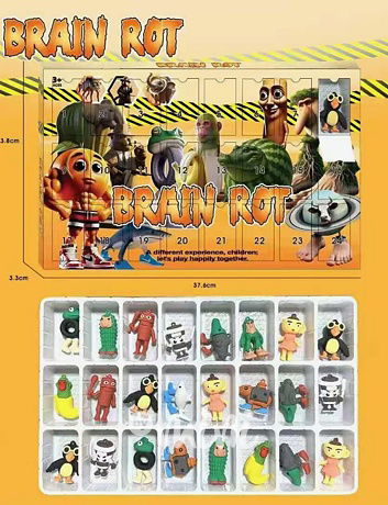 Italian brainrot adventní kalendář figurky