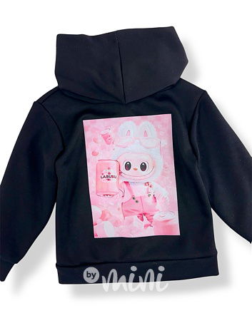 Labubu mikina černá
