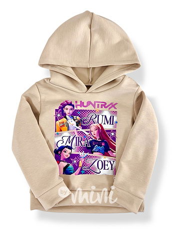 Huntrix zateplená mikina béžová