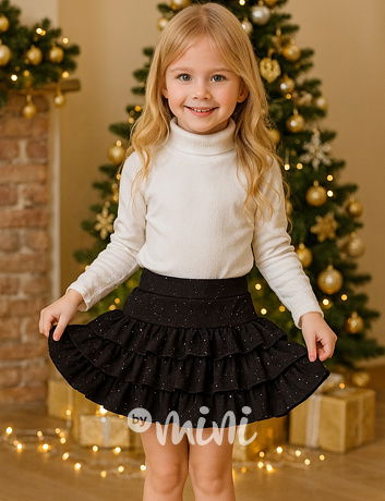 Vrstvená sukně GLOW černá