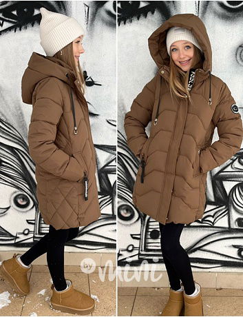 Zimní kabát Elis hnědý