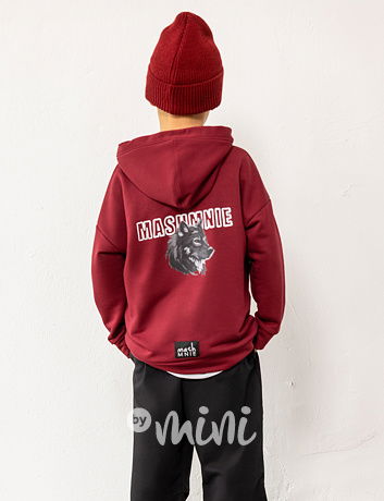 Mash Mnie hoodie mikina wolf bordo