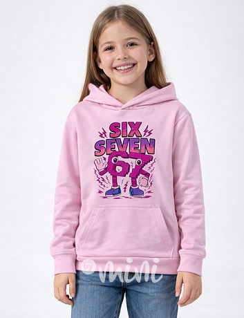 Six Seven mikina růžová