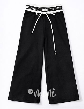 Široké relax kalhoty MIA černé