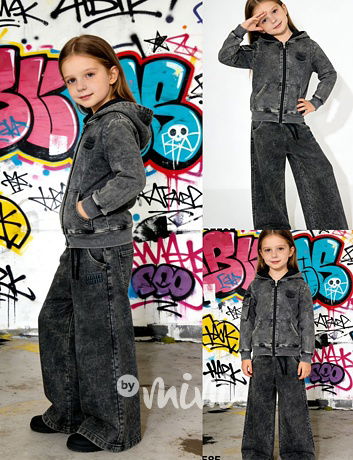 Soft denim lounge souprava