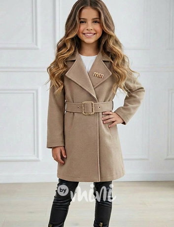 Flaušový kabátek MIA beige