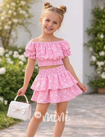 Puntíkatý letní set PINK