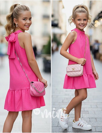 Dark pink letní šaty GLOW