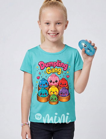 Squishy dumpling triko GANG tyrkysové