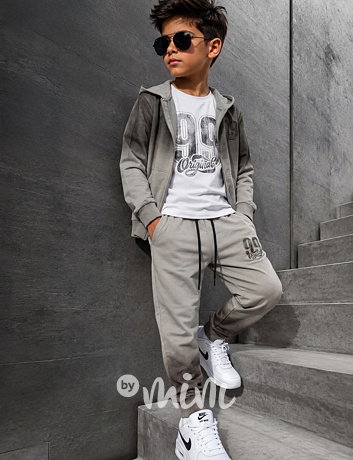 3-dílný ombre set grey