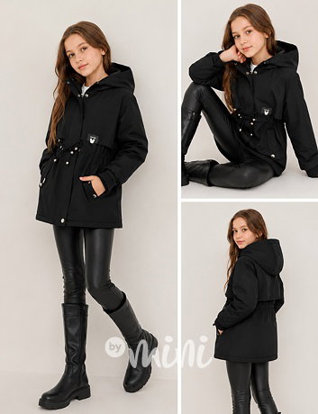 Černá long parka