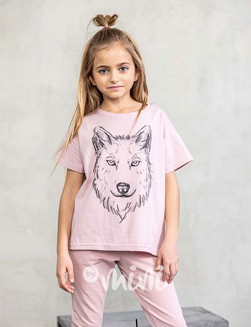 Mash Mnie triko WOLF růžové