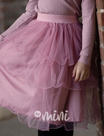 Midi sukně růžová