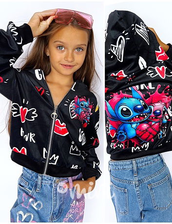 Lilo & Stitch velur mikina LOVE POWER