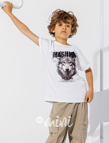 Mash Mnie triko WOLF bílé