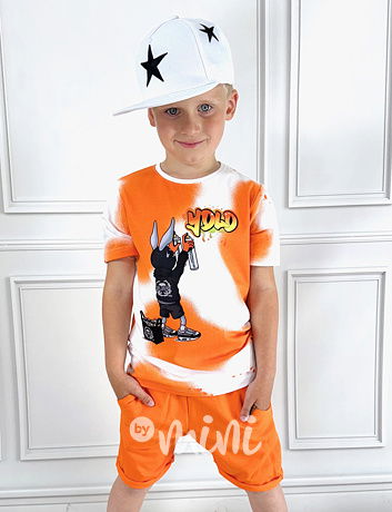 YOLO triko orange splash