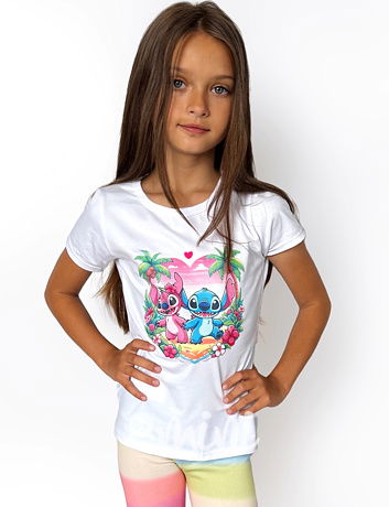 Lilo & Stitch triko Paradise bílé