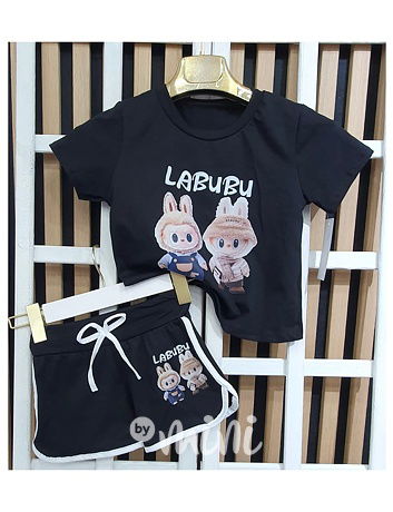 Labubu letní sporty set černý