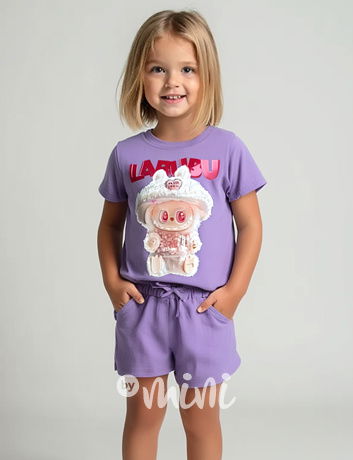 Labubu letní sporty set lila