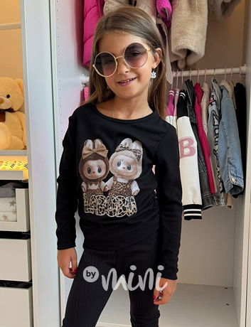 Labubu longsleeve blůzka GIRLS černá