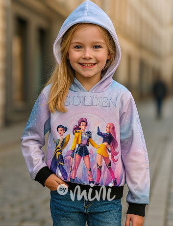 Demon Hunters zateplená mikina GOLDEN