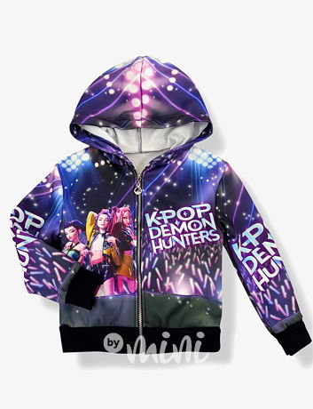 Demon Hunters zateplená mikina na zip