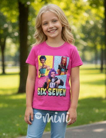 Huntrix & Six Seven triko růžové