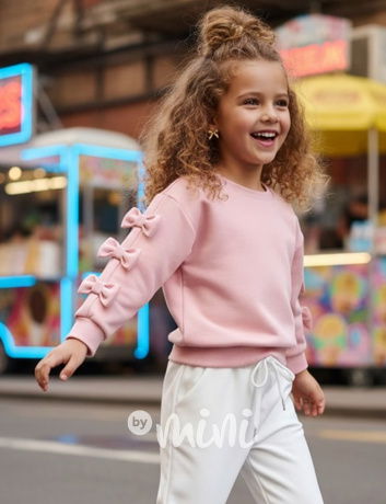 Mašličková mikina růžová