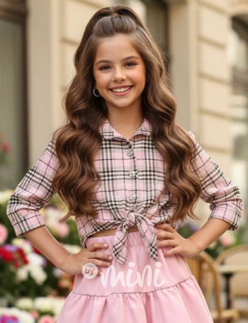 PREMIUM pink karo košile