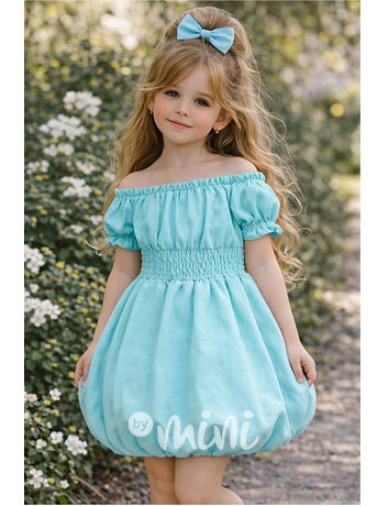 Sweetie šaty s balonovou sukní tyrkysové