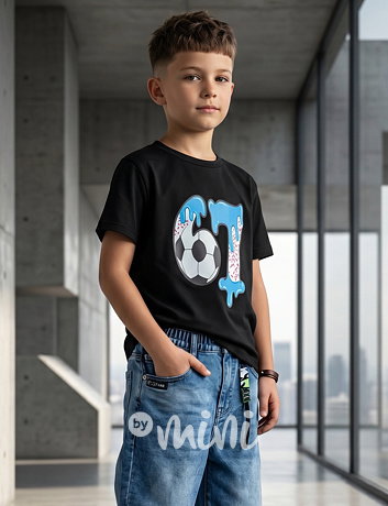 Six Seven triko fotbal černé