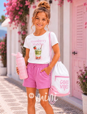 Matcha letní set pink