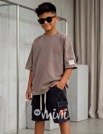 Street style acid wash triko sand
