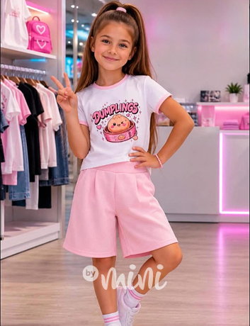 Dumplings street set pink