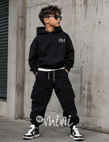 Cargo jeans kapsáče s páskem