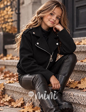 Podzimní fashion bundička černá