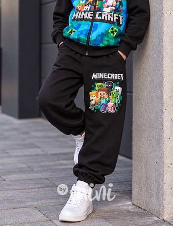 Minecraft tepláky černé