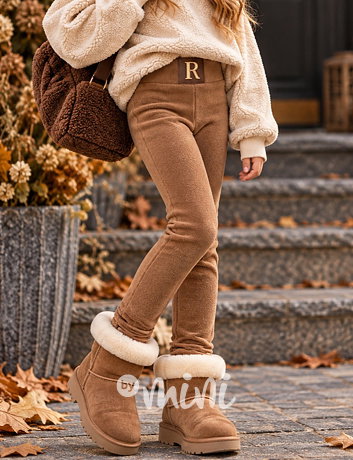 Teplé legíny Royal caramel