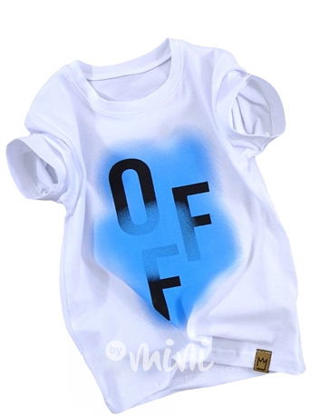 OFF triko white/blue