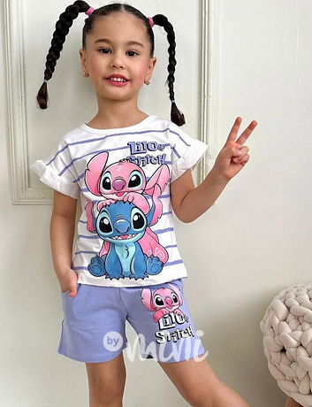 Lilo & Stitch letní set lila