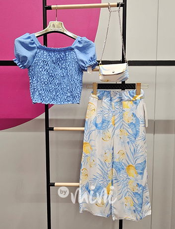 LEMON blue letní set s kabelkou
