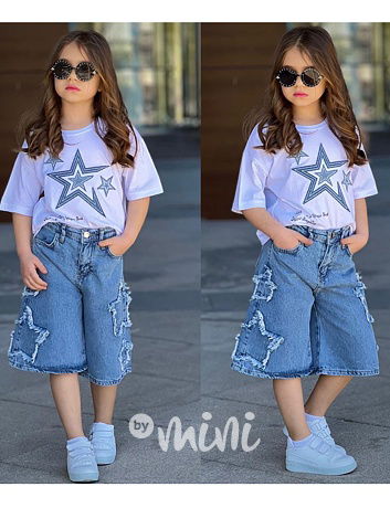 STARS denim summer set blue