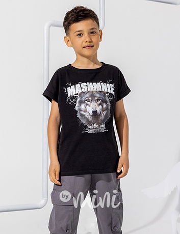 Mash Mnie triko WOLF černé