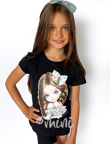 Triko GIRL černé