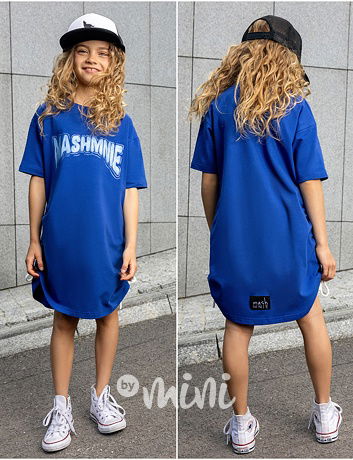 Mash Mnie streetwear šaty modré