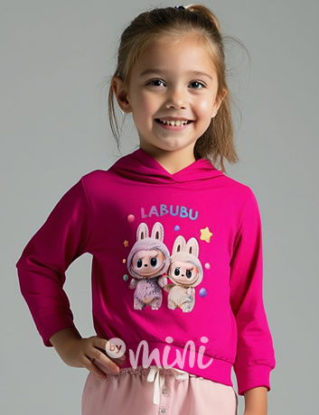 Labubu mikina růžová