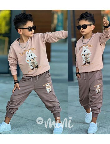 Labubu boys souprava beige