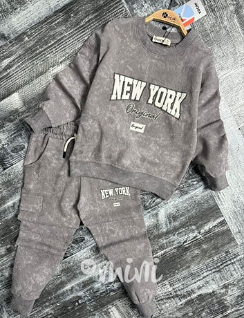 New York acid wash grey souprava