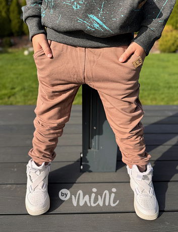 Zateplené BASIC tepláky beige
